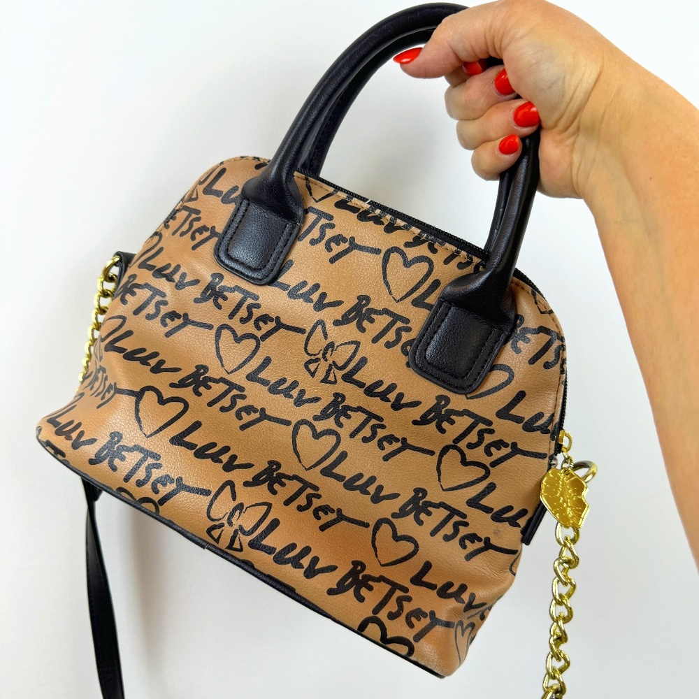 LUV BETSEY by BETSEY JOHNSON Brown Crossbody Shoulder Purse Bag